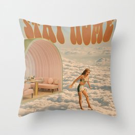 Stay Home Throw Pillow
