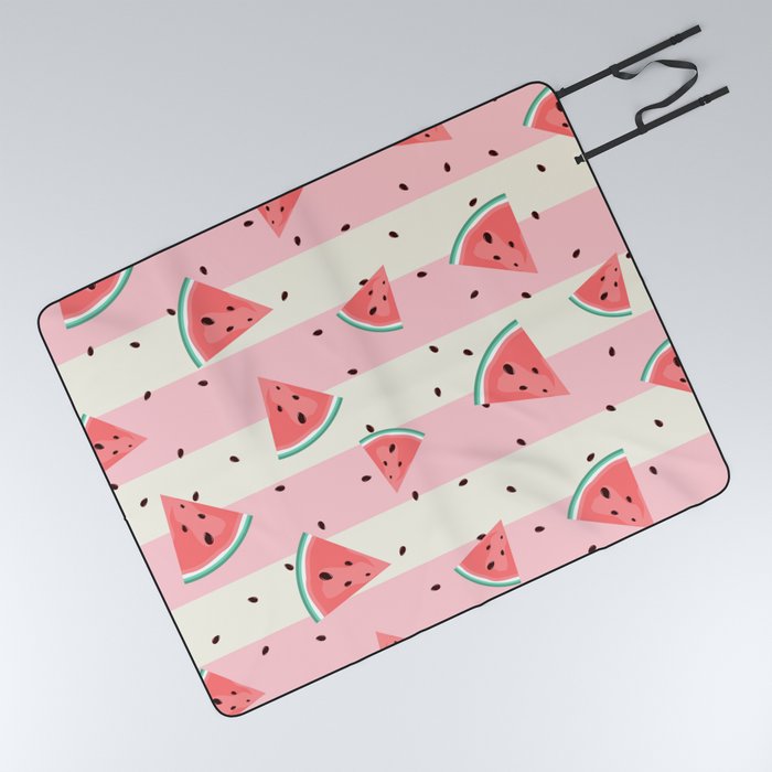 Watermelon Fruit Pattern Picnic Blanket
