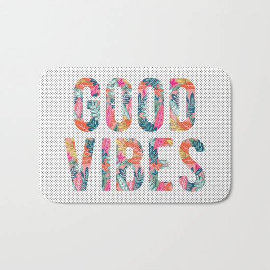 Good Vibes Bath Mat