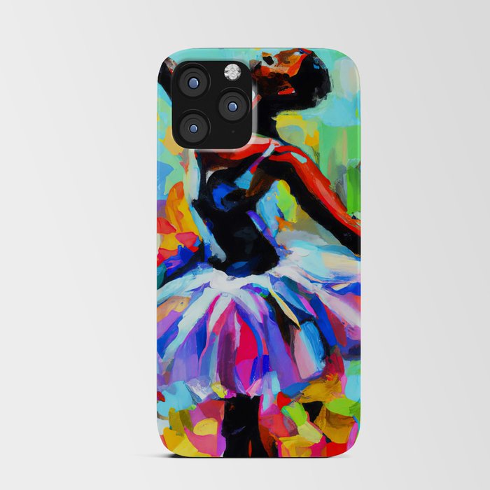 Ballerina dancing on stage iPhone Card Case