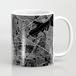 Mexico City Black Map Coffee Mug