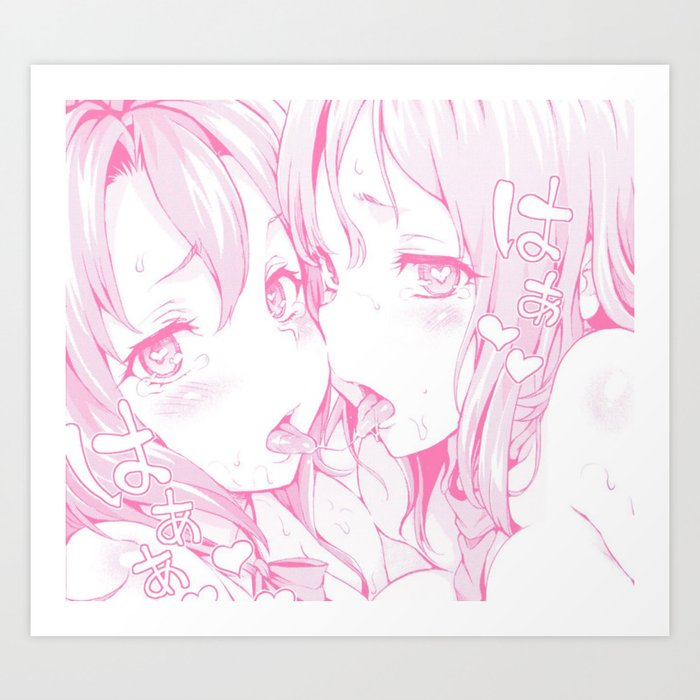 Sexy Anime Aesthetic Naughty Girls Art Print By Andrey22007 Society6