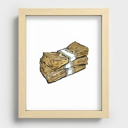 Phat Stacks of 'Real' Money Recessed Framed Print