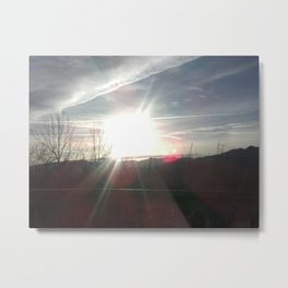 Sun Metal Print | Sun, Photo, Light, Sumbeam, Sky, Clouds, Sunlight 