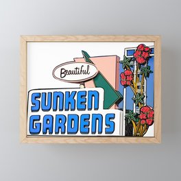 Sunken Gardens Saint Pete Framed Mini Art Print