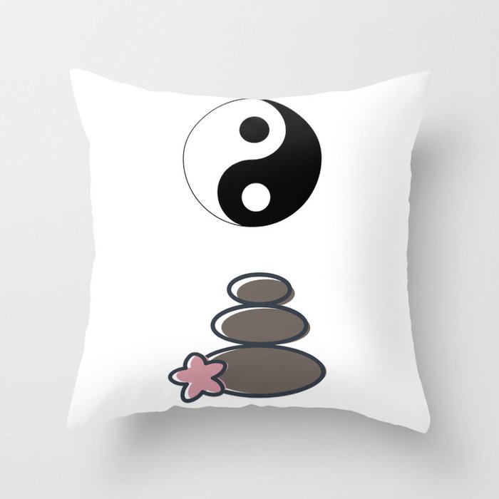 Zen doodle Throw Pillow