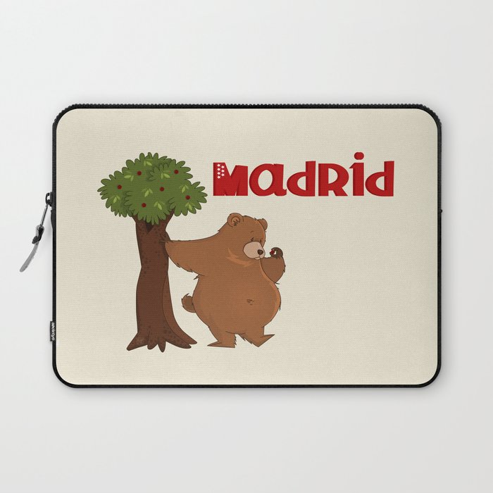 MADRID: Bear and Madrono (v.2) Laptop Sleeve