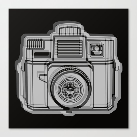 I Still Shoot Film Holga Logo - Black Canvas Print