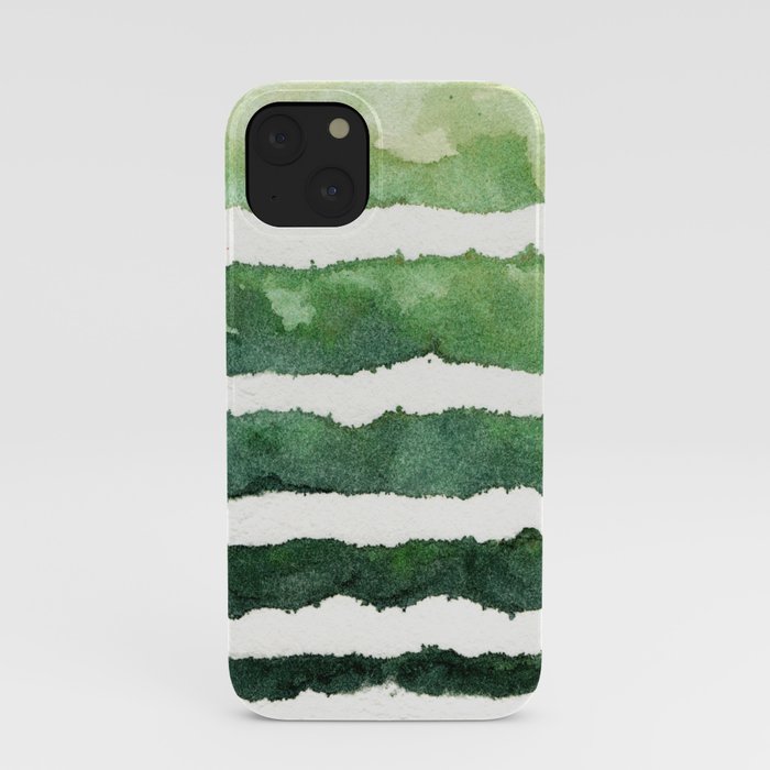 Green Stripes iPhone Case