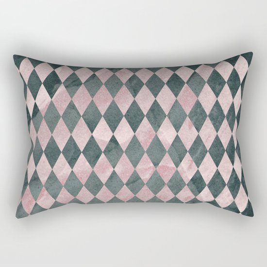 Marble Harlequin Rectangular Pillow