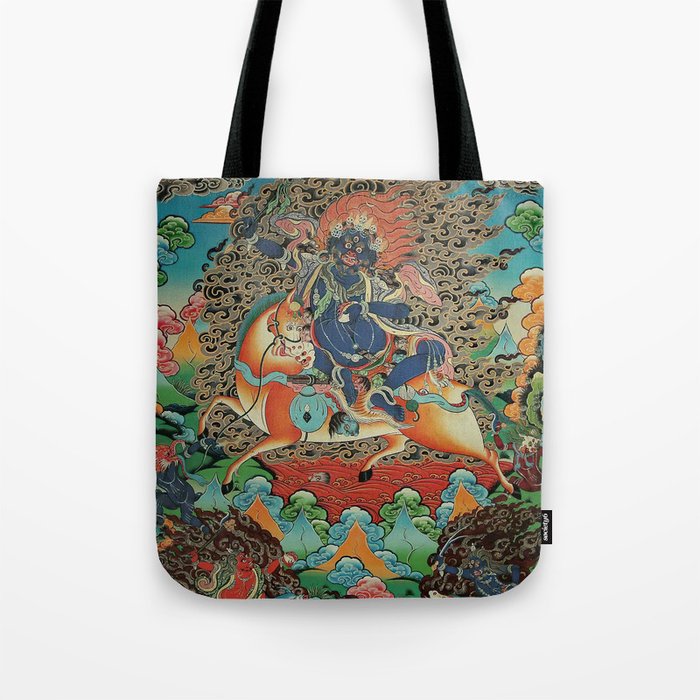 Mahakala Thangka Buddhist Painting Tote Bag