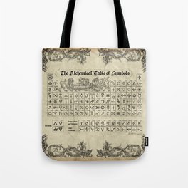 The Alchemical Table of Symbols Tote Bag