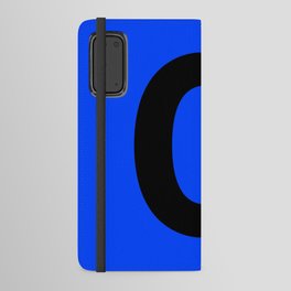 Letter O (Black & Blue) Android Wallet Case