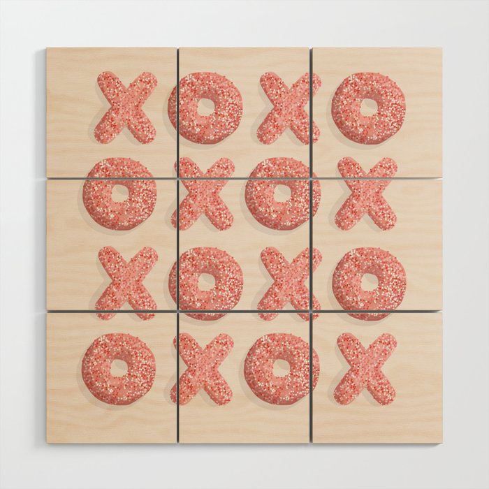 XOXO, Donuts Wood Wall Art