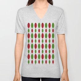 Christmas Pattern V Neck T Shirt