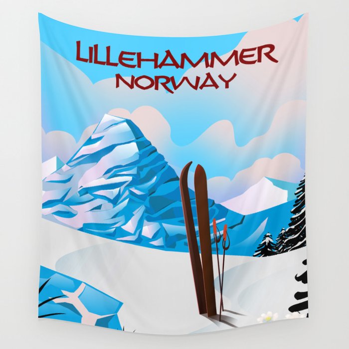 Lillehammer Norway Wall Tapestry