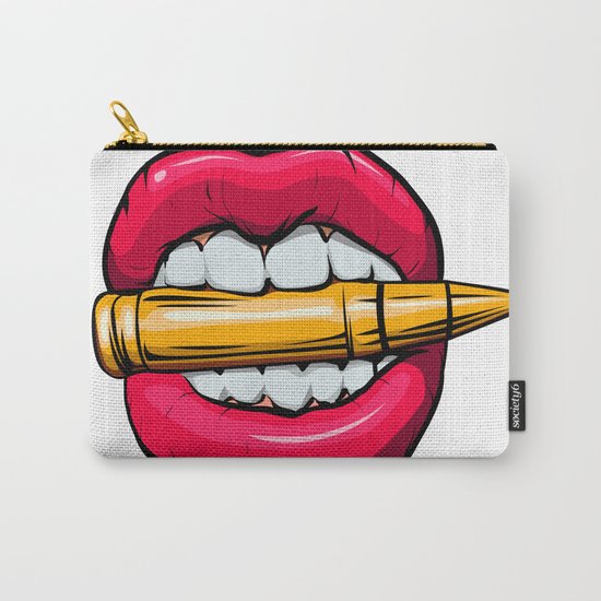 bullet in mouth. Carry-All Pouch