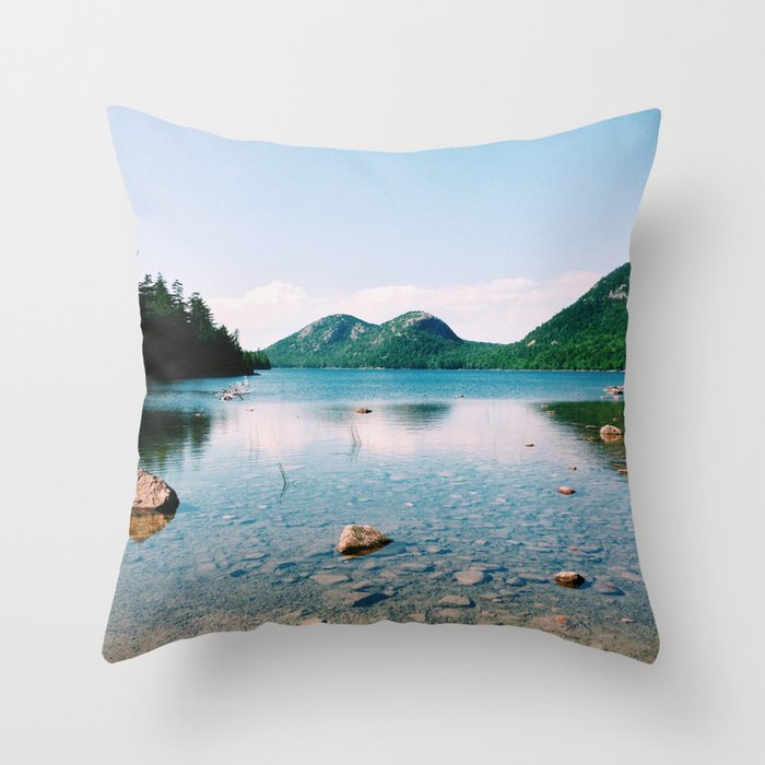 Jordan Pond - Acadia National Park Throw Pillow