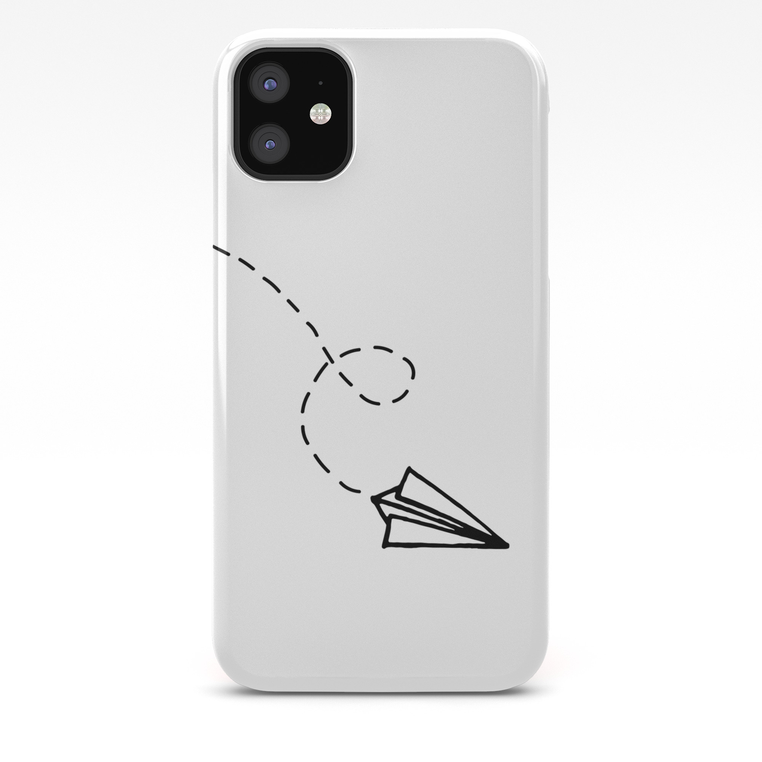 Send It Simple Paper Airplane Drawing Iphone Case By Stopthepresses Society6