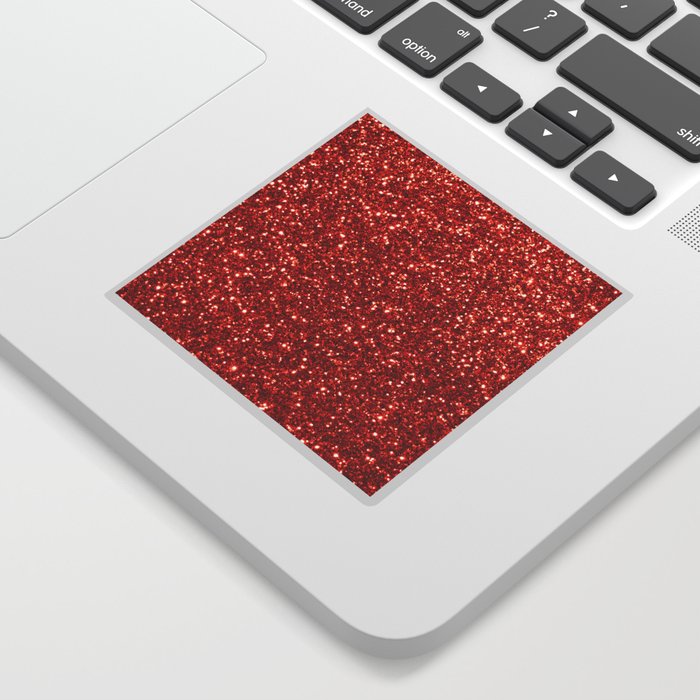 red glitter sparkle  Sticker