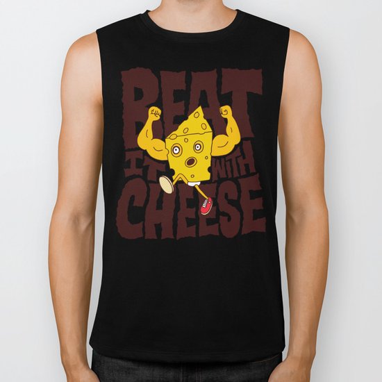 Beat it with Cheese Biker Tank