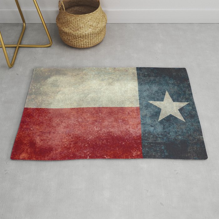 Texas state flag, Vertical retro vintage version - Made and Curated