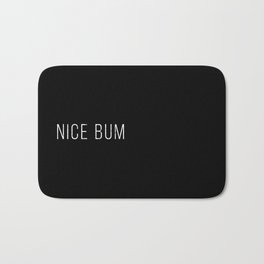 Nice Bum (Black) Bath Mat