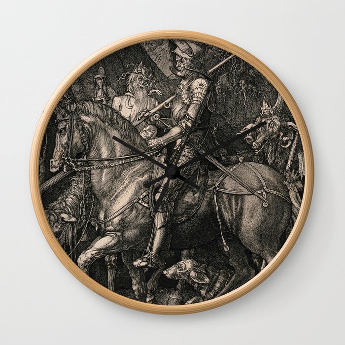 Knight Death And The Devil Albrecht Durer Wall Clock