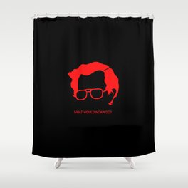 Noam Chomsky The God of Anarchist Shower Curtain
