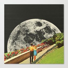 Moonwalk love Canvas Print