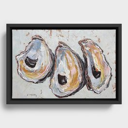 Oyster shells Framed Canvas
