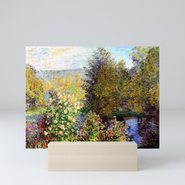 Claude Monet : A Corner of the Garden at Montgeron Mini Art Print