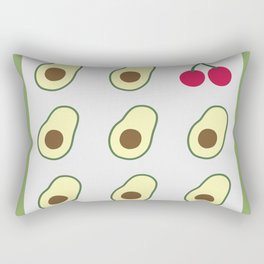 Eight avocado one cherry 1 Rectangular Pillow