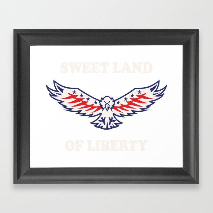 4th of July Independence Day American Framed Art Print