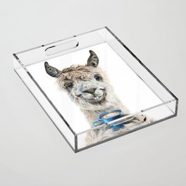 Llama Latte Acrylic Tray