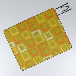 retro mod squares 2 Picnic Blanket