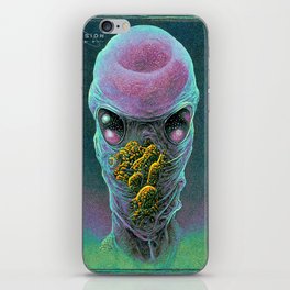 ELX-005 Retrofuturistic micro alien iPhone Skin
