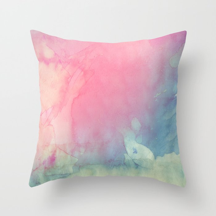 Rose and Serenity Throw Pillow