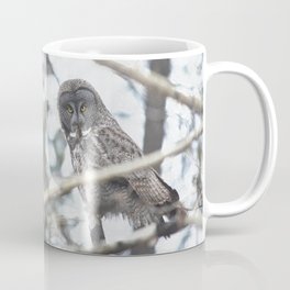 Let Us Prey - Great Grey Owl & Mouse Coffee Mug