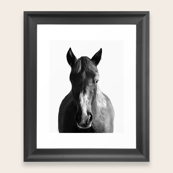 Horse Framed Art Print by amyhamilton Society6