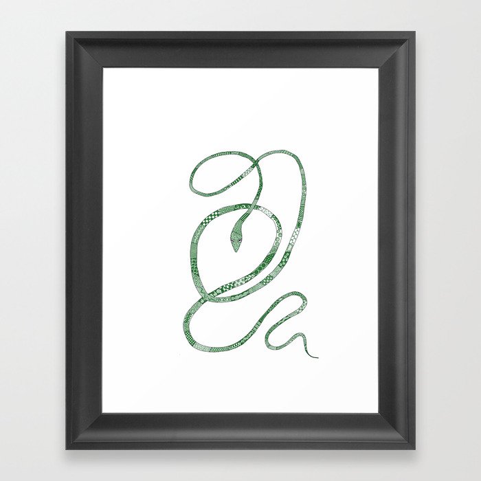 Vine Snake Framed Art Print