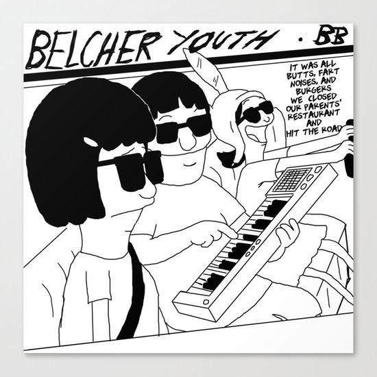 Bob's Burgers x Sonic Youth Canvas Print