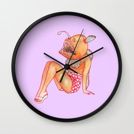 Eloise the anglerfish Wall Clock