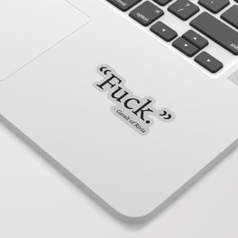 "Fuck" - Geralt of Rivia Witcher Quote Sticker