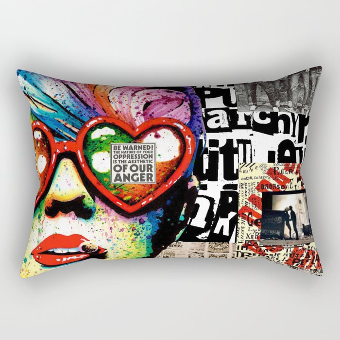 Punk Rock poster Rectangular Pillow
