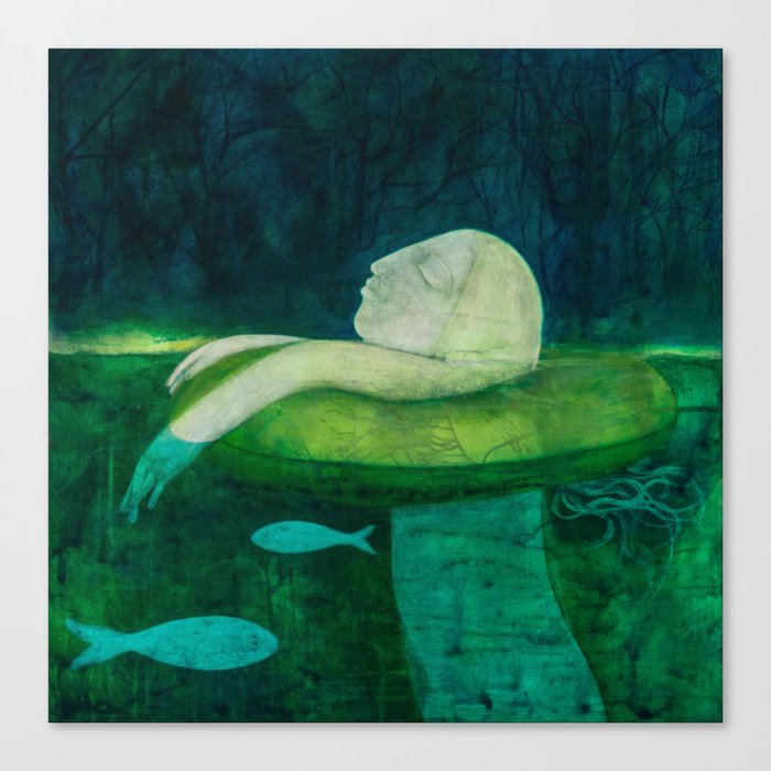 Ophelia Floats Canvas Print