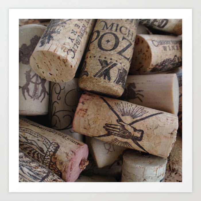 Wine corks Art Print by Lori Weslo Walker Society6