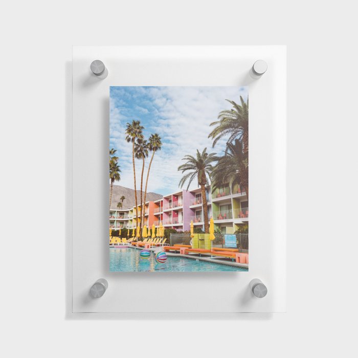 Palm Springs Pool Day VII Floating Acrylic Print