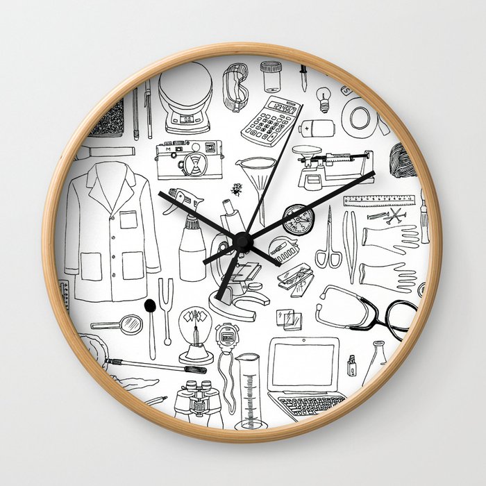 Science Class Wall Clock