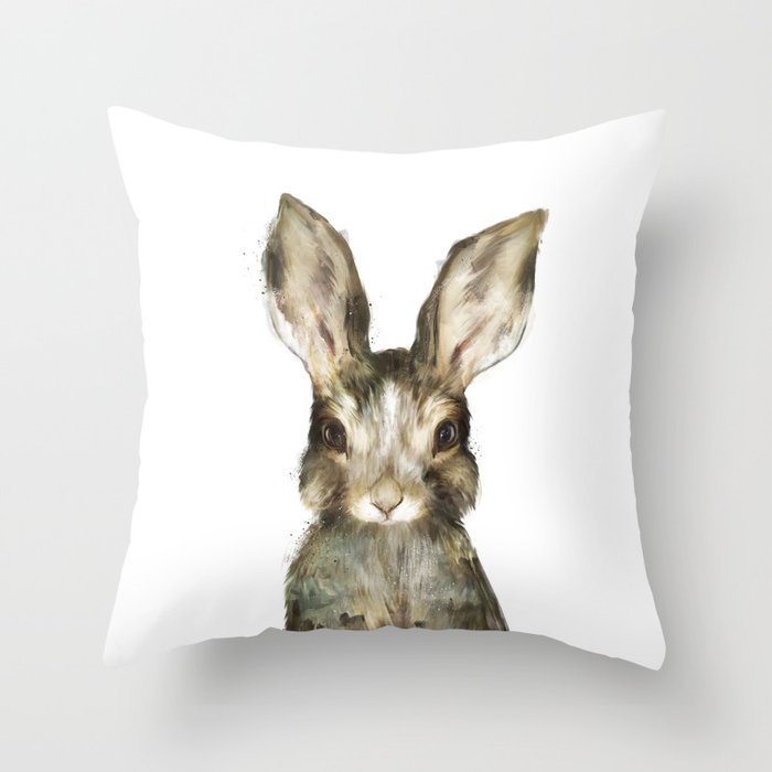 Little Rabbit Throw Pillow